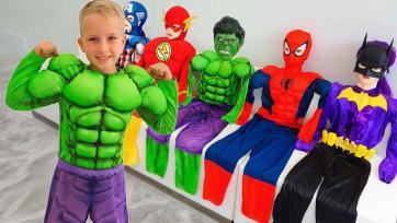 Boy in Red Speed Hero Costume Dashes Into a Bright Backyard Adventure